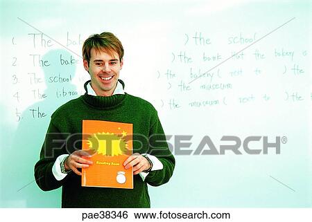 Stock Photograph - speaker, lecturer, school, schools, elementary school, elementary education, school education. Fotosearch