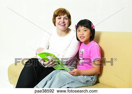 Stock Image - child, children, young, student, students, schoolgril, schoolboy. Fotosearch