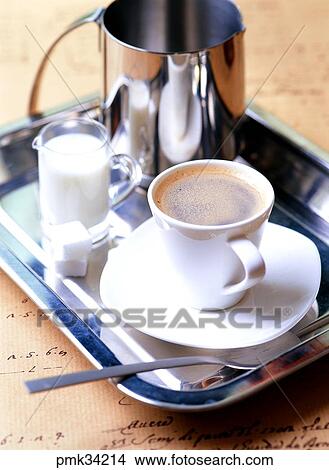 コーヒー コーヒーカップ ティーカップ ティーカップ かたまり 砂糖 立方体 砂糖 ミルク ピクチャー Pmk Fotosearch