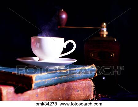 coffee, coffee cup, teacup, teacups, book, books, coffeemill View Large Photo Image Stock Photo - coffee, coffee cup, teacup, teacups, book, books, coffeemill. Fotosearch