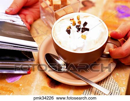 coffee, coffee cup, teacup, teacups, Caffe' mocha, whipped cream, cream coffee View Large Photo Image Stock Photograph - coffee, coffee cup, teacup, teacups, Caffe' mocha, whipped cream, cream coffee. Fotosearch