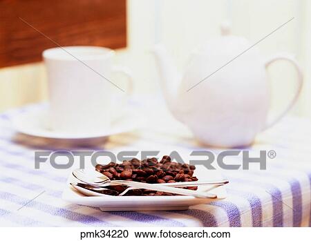 coffee cup, teacup, teacups, kettle, teakettle, coffee beans, beans View Large Photo Image Stock Image - coffee cup, teacup, teacups, kettle, teakettle, coffee beans, beans. Fotosearch