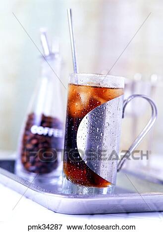 coffee, ice coffee, beans, beans, coffee, ice coffee, glass bottle View Large Photo Image Stock Photo - coffee, ice coffee, beans, beans, coffee, ice coffee, glass bottle. Fotosearch