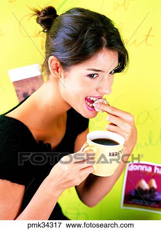 lifestyle, woman, female, cake, snack, cake, coffee View Large Photo Image Stock Photo - lifestyle, woman, female, cake, snack, cake, coffee. Fotosearch