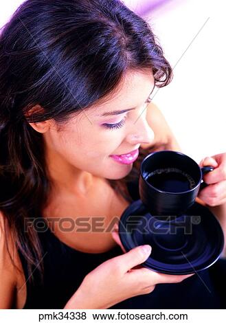 lifestyle, woman, female, coffee, cup, teacup, tea View Large Photo Image Stock Photo - lifestyle, woman, female, coffee, cup, teacup, tea. Fotosearch