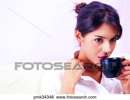 lifestyle, woman, female, coffee, cup, teacup, teatime View Large Photo Image Stock Photo - lifestyle, woman, female, coffee, cup, teacup, teatime. Fotosearch