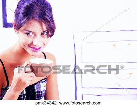 lifestyle, woman, female, tea, cup, teacup, coffee View Large Photo Image Stock Image - lifestyle, woman, female, tea, cup, teacup, coffee. Fotosearch