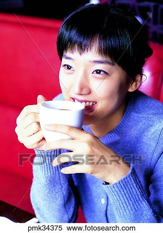 Stock Photography - oriental, orientals, Korean, Koreans, lifestyle, woman, female. Fotosearch