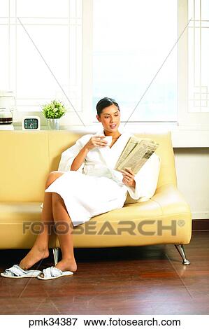 woman, female, gown, bath gown, table clock, cup, teacup View Large Photo Image Stock Photo - woman, female, gown, bath gown, table clock, cup, teacup. Fotosearch