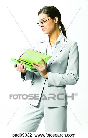 Stock Image - business, woman, female, person, indoor, interior, person. Fotosearch