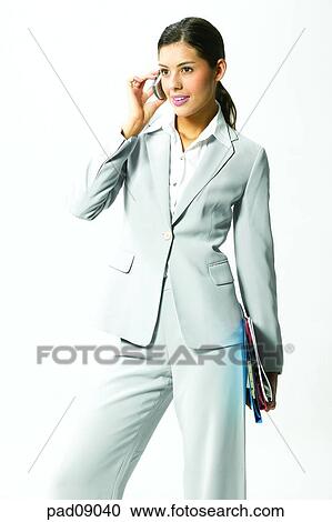 Stock Image - business, woman, female, person, indoor, interior, person. Fotosearch