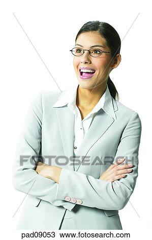 Stock Image - business, woman, female, person, indoor, interior, person. Fotosearch