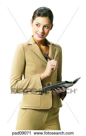 Stock Image - business, woman, female, person, indoor, interior, person. Fotosearch