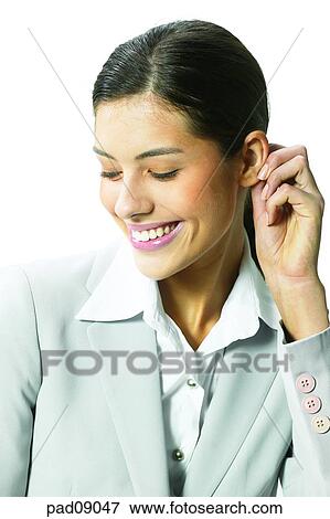 Stock Photo - business, woman, female, person, indoor, interior, person. Fotosearch