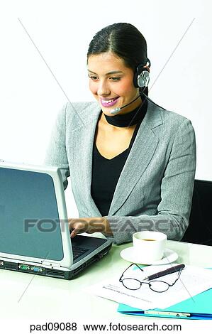 Stock Photo - business, woman, female, person, indoor, interior, person. Fotosearch
