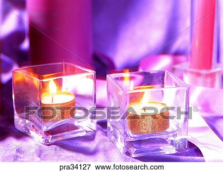 Stock Photo - living, life, candle, candles, taper, many things, candle-light. Fotosearch
