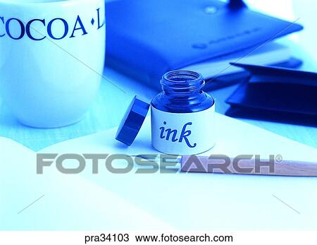 living, life, ink, ink bottle, fountain pen, pencil, writing instrument View Large Photo Image Stock Image - living, life, ink, ink bottle, fountain pen, pencil, writing instrument. Fotosearch