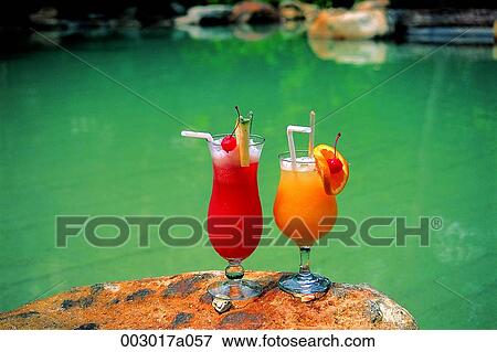 Stock Photo - drinks, beverage, juice, fruits. Fotosearch