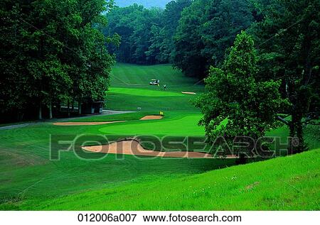 golf club, golf field, lawn, lawn, field, hill, bunker View Large Photo Image Stock Photo - golf club, golf field, lawn, lawn, field, hill, bunker. Fotosearch