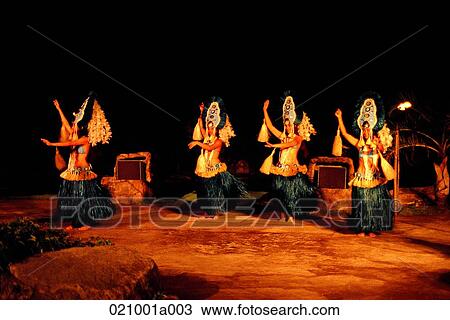 Stock Image - person, Guam, folk dance, dance, dancer, woman, park. Fotosearch