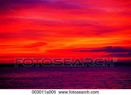 Stock Photography - Philippines, Bohol Island, sunset, sea, landscape, nature. Fotosearch