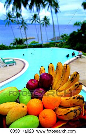 Philippines, Palawan province, pool, pool, fruit, banana, orange View Large Photo Image Stock Image - Philippines, Palawan province, pool, pool, fruit, banana, orange. Fotosearch