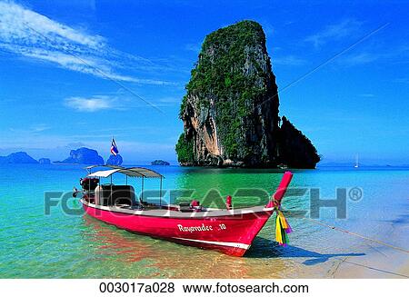 Taiwan, Krabi, Krabi, rock, yaht, sky, cloud View Large Photo Image Stock Photo - Taiwan, Krabi, Krabi, rock, yaht, sky, cloud. Fotosearch