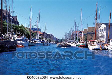 Picture - North Europe, Denmark, sightseeing place, sightseeing, trip, harbor, ship. Fotosearch