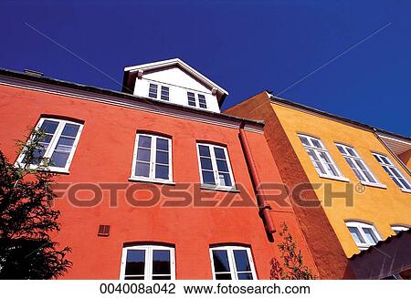 Stock Image - North Europe, Denmark, sightseeing place, sightseeing, trip, Capital city, Denmark Capital city. Fotosearch