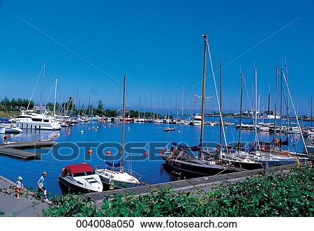 Stock Image - North Europe, Denmark, sightseeing place, sightseeing, trip, harbor, ship. Fotosearch