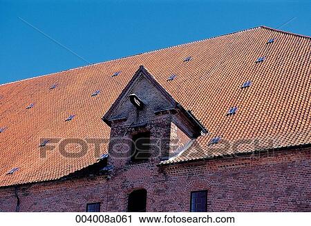 Stock Image - North Europe, Denmark, sightseeing place, sightseeing, trip, constructure, roof. Fotosearch