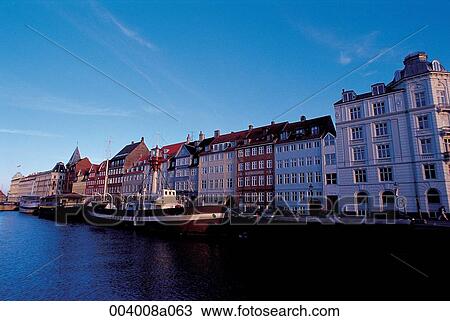 Stock Image - North Europe, Denmark, sightseeing place, sightseeing, trip, harbor, ship. Fotosearch