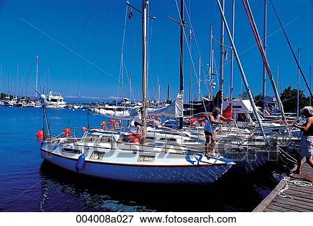 Stock Photo - North Europe, Denmark, sightseeing place, sightseeing, trip, harbor, ship. Fotosearch
