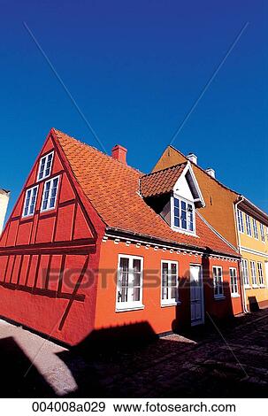 Stock Photo - North Europe, Denmark, sightseeing place, sightseeing, trip, Odense, Andersenbirthplace. Fotosearch