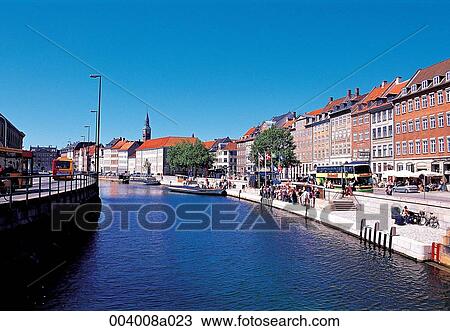 Stock Image - person, North Europe, Denmark, sightseeing place, sightseeing, trip, Capital city. Fotosearch