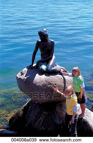 Stock Photo - person, North Europe, Denmark, sightseeing place, sightseeing, trip, Copenhagen. Fotosearch