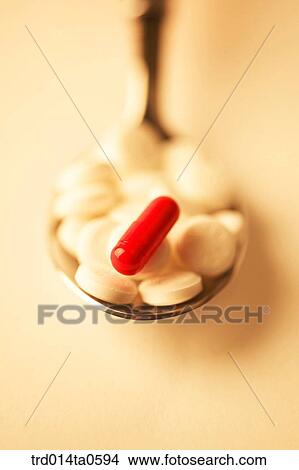 medical treatment, medicine, drug, pill, spoon View Large Photo Image Picture - medical treatment, medicine, drug, pill, spoon. Fotosearch