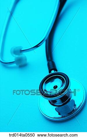 Stock Image - medical treatment, medicine, indoor, stethoscope. Fotosearch