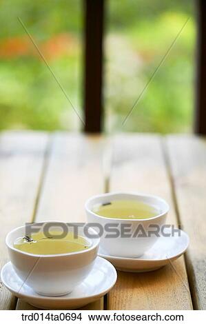 Picture - cup, tea, green tea. Fotosearch
