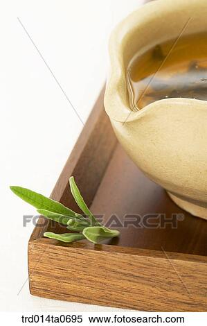 Stock Photography - rosemary, herb, herbtea, herbtea, plate. Fotosearch