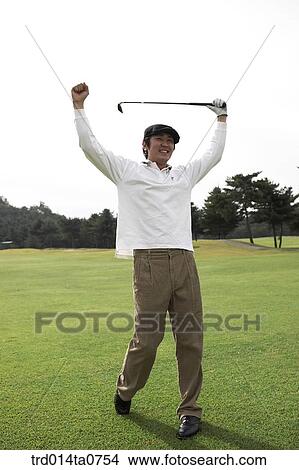 person, leisure, free time, hobby, golf, field, Korean View Large Photo Image Picture - person, leisure, free time, hobby, golf, field, Korean. Fotosearch