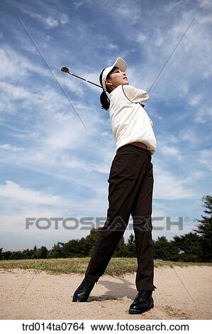person, leisure, free time, hobby, golf, field, Korean View Large Photo Image Picture - person, leisure, free time, hobby, golf, field, Korean. Fotosearch