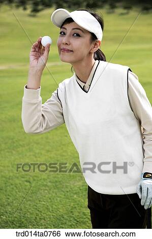 Stock Photograph - person, leisure, free time, hobby, golf, field, Korean. Fotosearch
