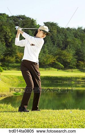 person, leisure, free time, hobby, golf, field, Korean View Large Photo Image Stock Photography - person, leisure, free time, hobby, golf, field, Korean. Fotosearch