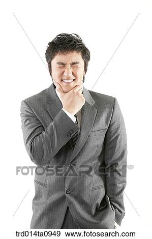 Stock Photo - person, Korean, room, pose, posture, concept. Fotosearch