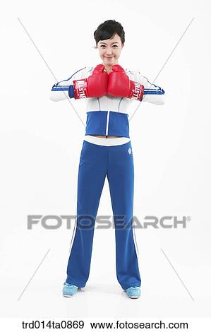 Stock Photo - person, woman, Korean, room, pose, posture, concept. Fotosearch