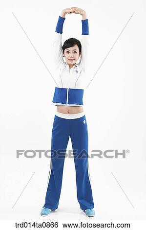 Stock Photograph - person, woman, Korean, room, pose, posture, concept. Fotosearch