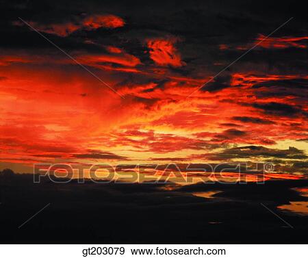 cloud, clouds, dusk, twilight, sky, outdoor, exterior View Large Photo Image Stock Photo - cloud, clouds, dusk, twilight, sky, outdoor, exterior. Fotosearch