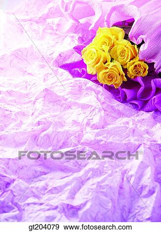 Stock Photo - flower, rose, paper, fancy goods, goods, fancy, decoration. Fotosearch