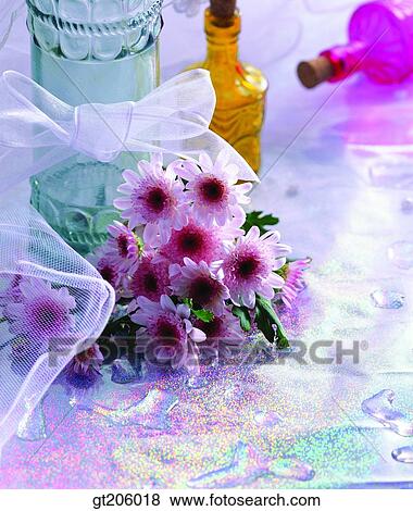 Stock Photo - flower, bouquet, glass, fancy goods, goods, fancy, decoration. Fotosearch